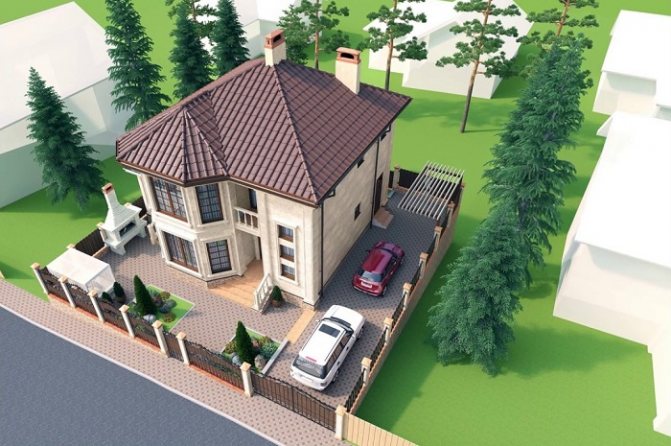 125 кв.м. на 4-х сотках земли.