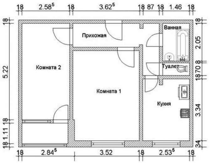 ( 35 фото) Схемы и фото планировки квартир п 55 серии с размерами удачные решения