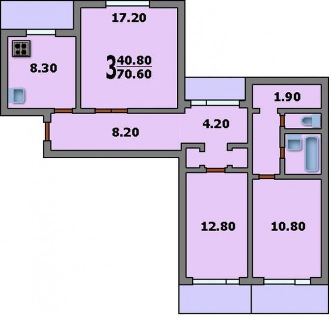 ( 35 фото) Схемы и фото планировки квартир п 55 серии с размерами удачные решения