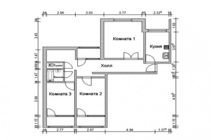 ( 35 фото) Схемы и фото планировки квартир п 55 серии с размерами удачные решения