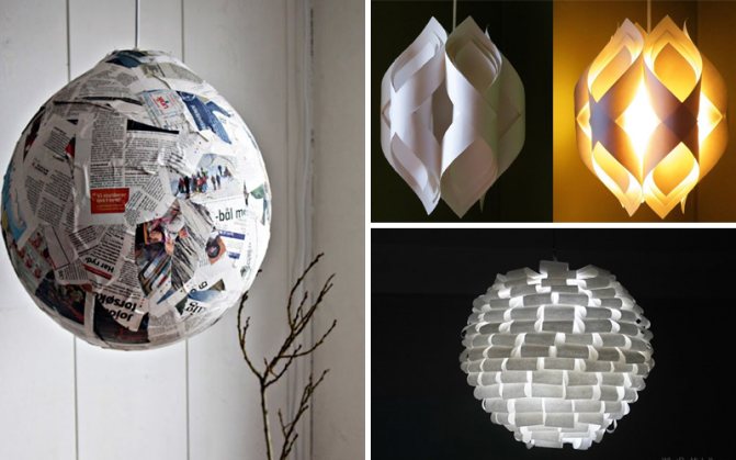 Абажур из бумаги - варианты и идеи