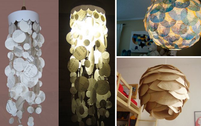 Абажур из бумаги - варианты и идеи
