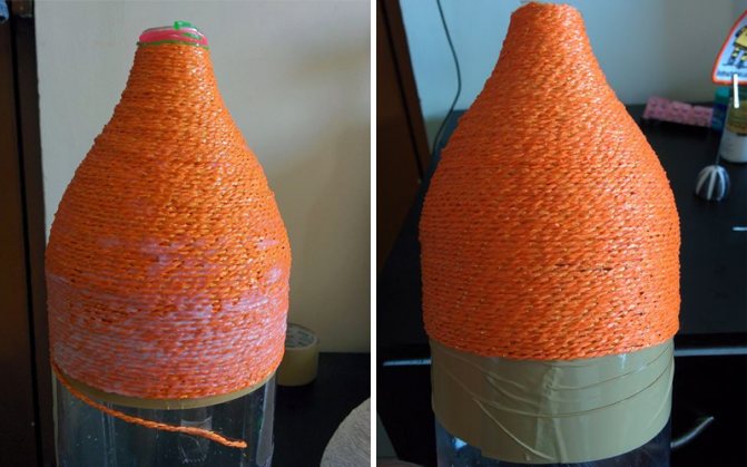 Абажур из ниток