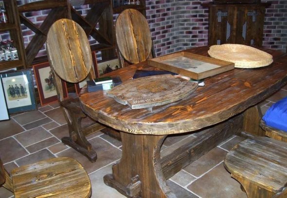 брашированное дерево