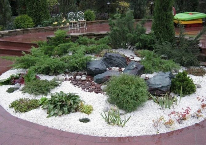 Даже клумбы и альпийские горки на учаситке должны быть продуманы до мелочей