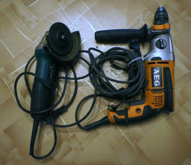 Дрель и болгарка