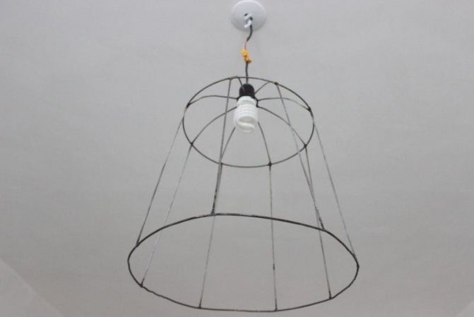 Как сделать каркас для абажура