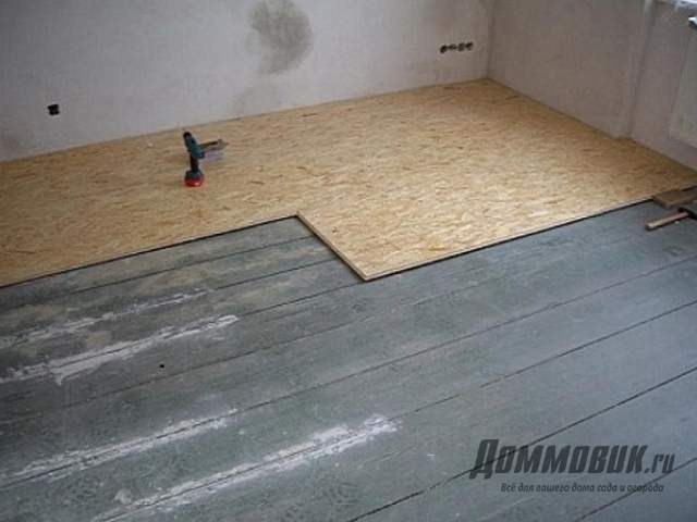 Как выровнять деревянный пол ОСБ