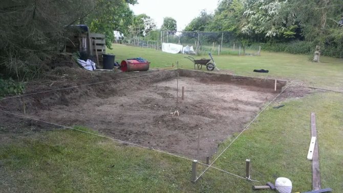 котлован для монолитной плиты фото