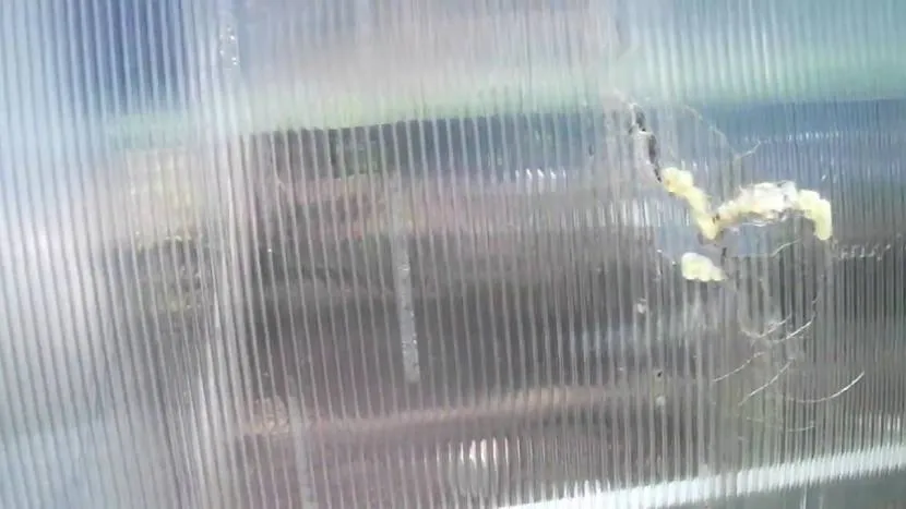 Небольшой дефект в поликарбонате