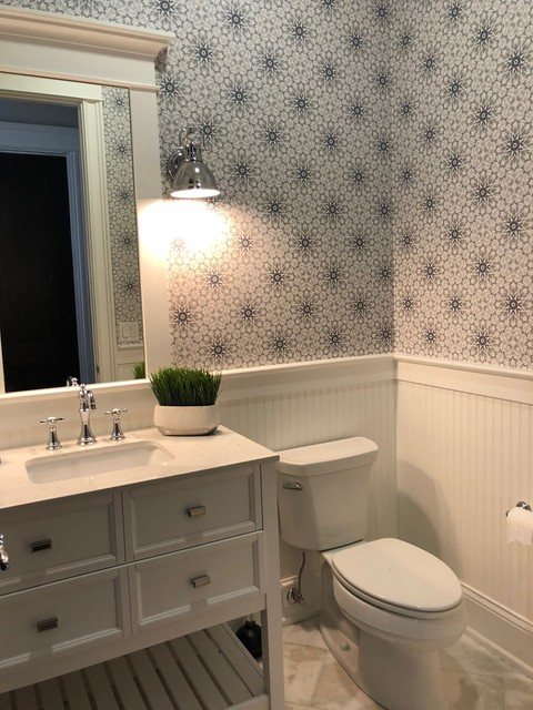 обои в туалете