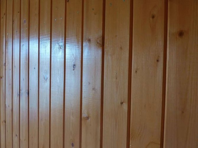 Обработка вагонки лаком