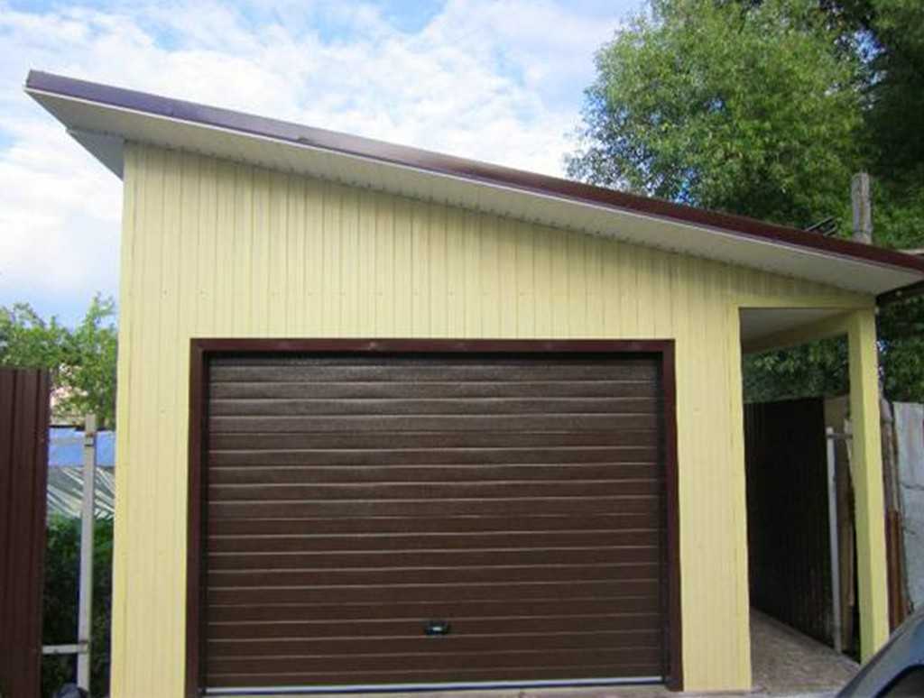 Односкатная крыша своими руками