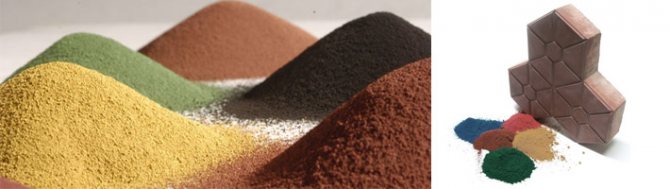 Окрашивание бетонных изделий