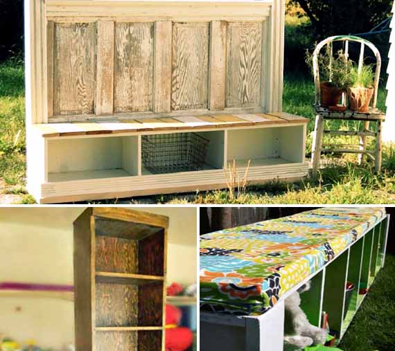 Оригинальные идеи для простой скамейки