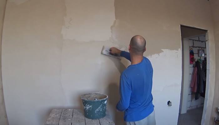 Перетирка штукатурки