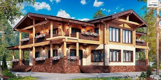 Самые популярные варианты отделки фасада из бруса