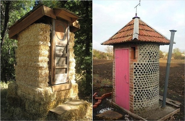 Теплый уличный туалет своими руками