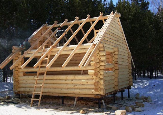 утепление полов в бане на сваях