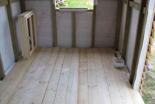 Вариант пола в курятнике