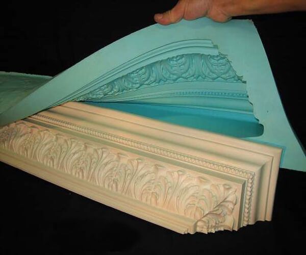 Гибкие шаблоны для потолочных карнизов