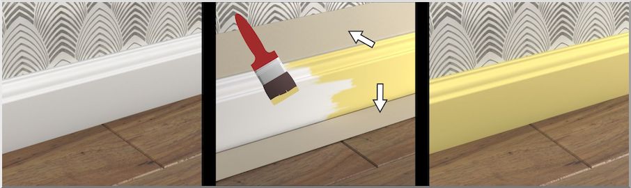 Покраска плинтуса