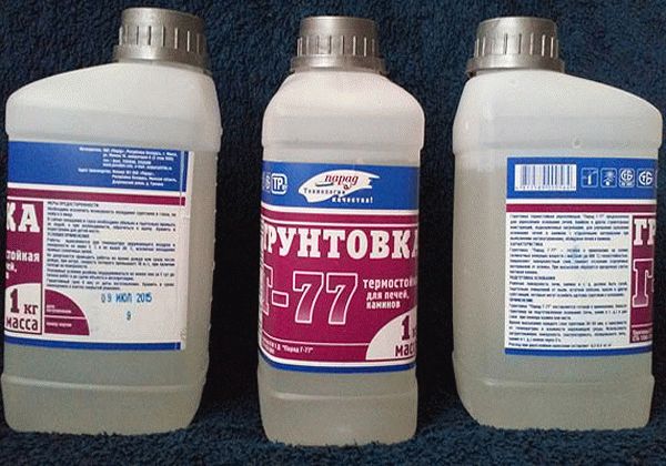Термостойкая грунтовка Обязательным этапом отделки печей является грунтование специальной термостойкой грунтовкой