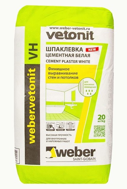 Цементная шпаклевка