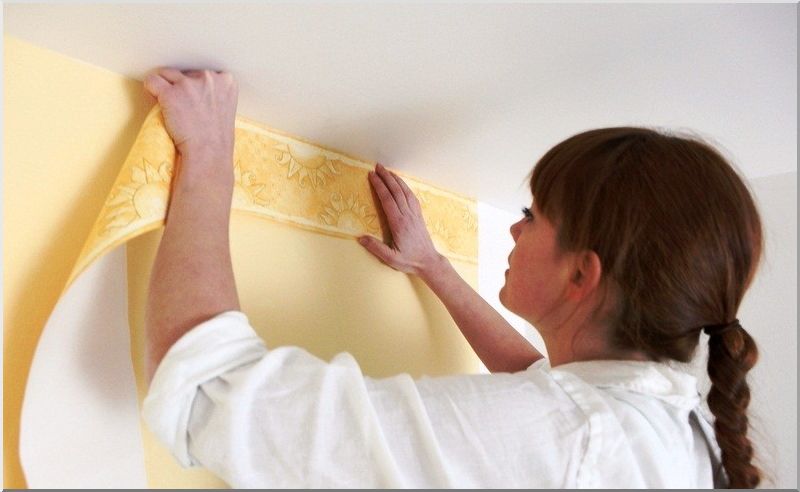 Наклеивание филенки