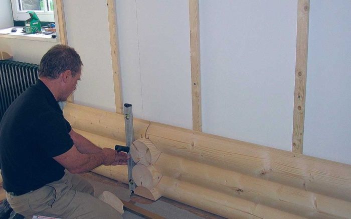 Монтаж «Блок-хаус» на обрешетку