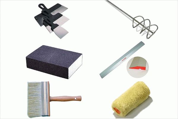 Набор инструментов для шпаклевочных работ Набор инструментов для шпаклевочных работ
