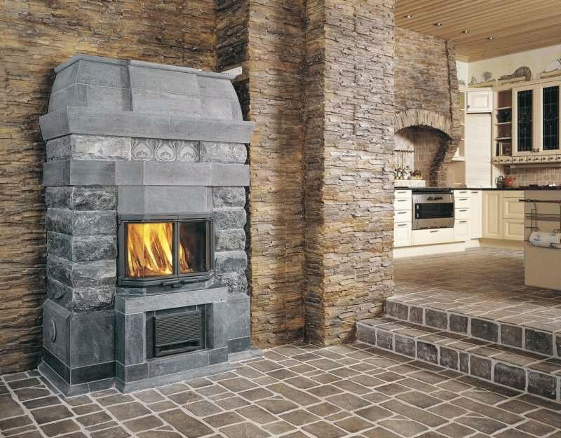 Отделка печи талькохлоритом Отделка печи талькохлоритом