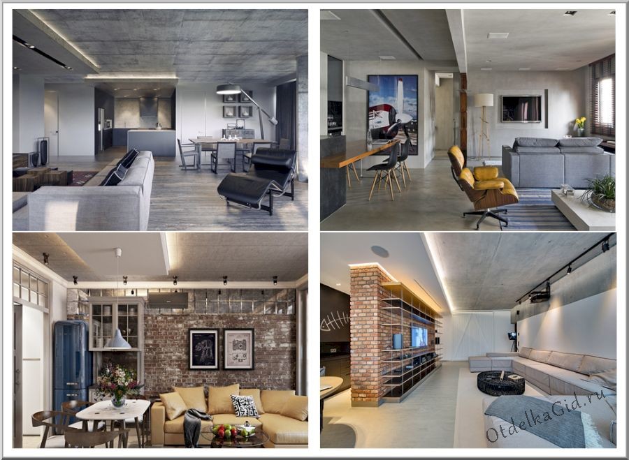 Техно-стиль Лофт в гипсокартоне
