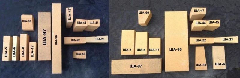 Пример маркировки шамота