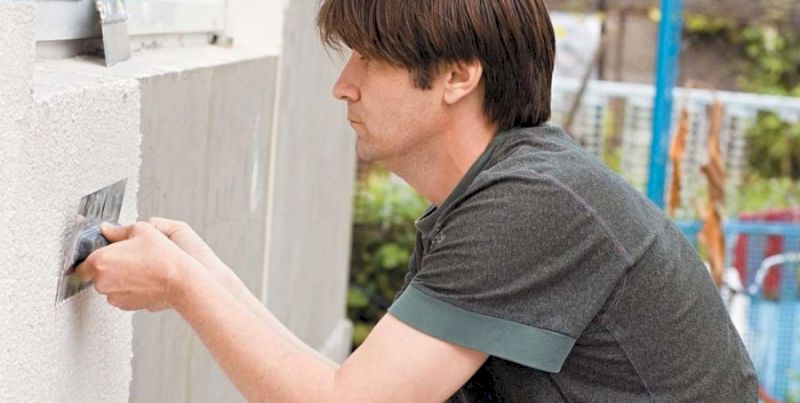 Финишное оштукатуривание фасада