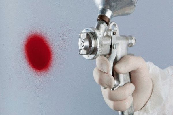 Распыление краскопультом Распыление краскопультом