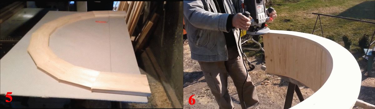 Изготовление и обработка арочного наличника Изготовление и обработка арочного наличника