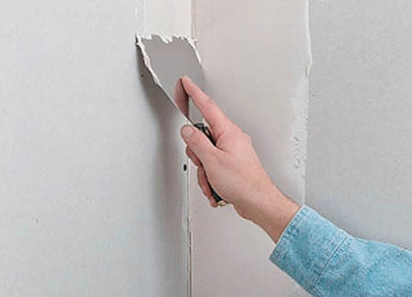 Шпаклевка внутреннего угла Шпаклевка внутреннего угла