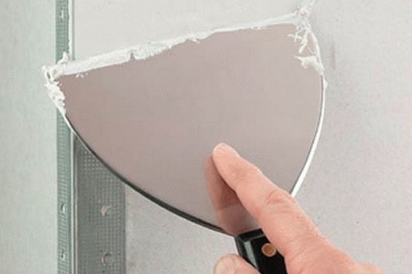 Шпаклевка внешнего угла Шпаклевка внешнего угла