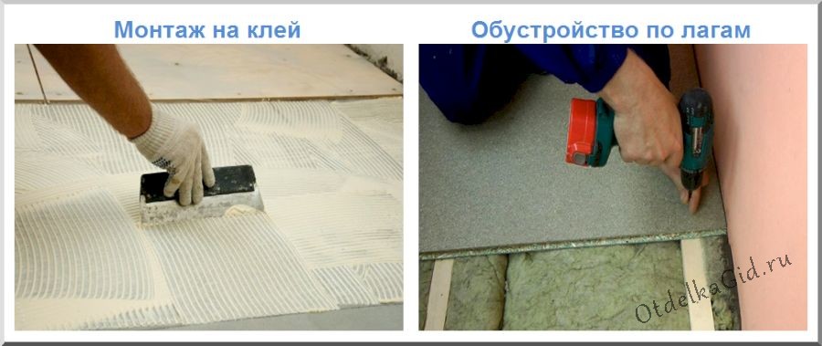 Монтаж пола