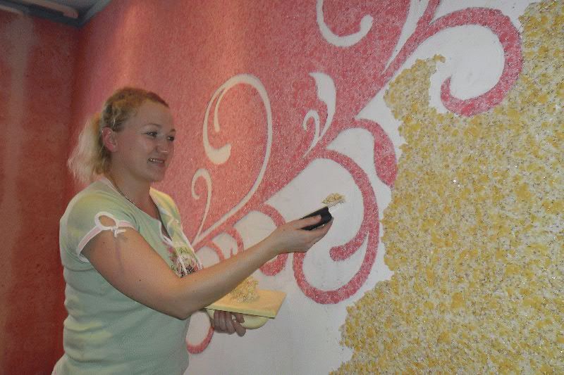 Рисунок жидкими обоями Рисунок жидкими обоями несложно выполнить своими руками