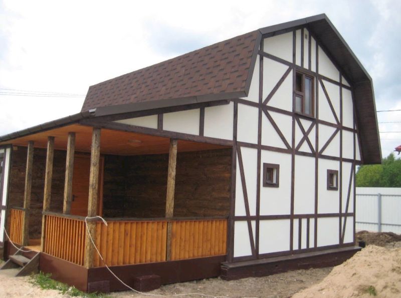 Облицовка сруба цементно-стружечными плитами