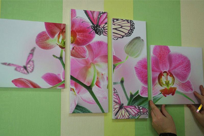 Монтаж картины на жидкие гвозди Монтаж картины на жидкие гвозди - достаточно практичный способ, но он подходит для людей, которые не любят часто менять интерьер