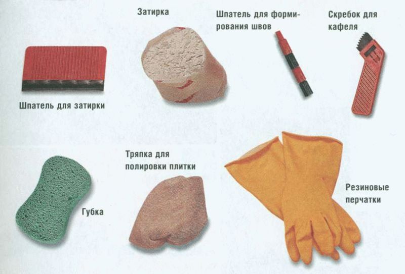 Набор инструментов для затирки швов Полный набор инструментов для затирки швов плитки