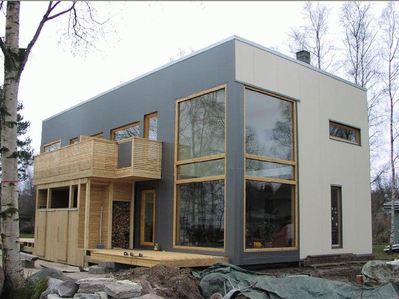 Отделка дома композитными панелями Отделка дома композитными панелями