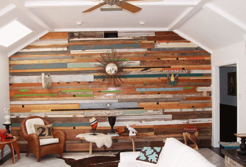 Панели из доски Панели из окрашенной доски