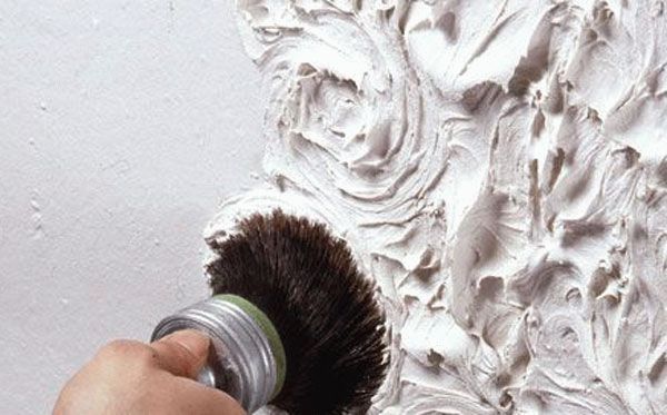 Фактурная поверхность - песчаные дюны Создание песчаных дюн с помощью щетки