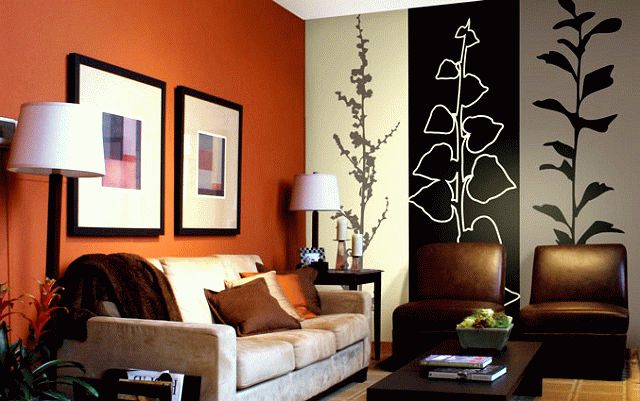 Оранжевый и желтый в интерьере зала Оранжевый и желтый в интерьере зала сделает комнату не только теплой, но и подымет настроение присутствующих