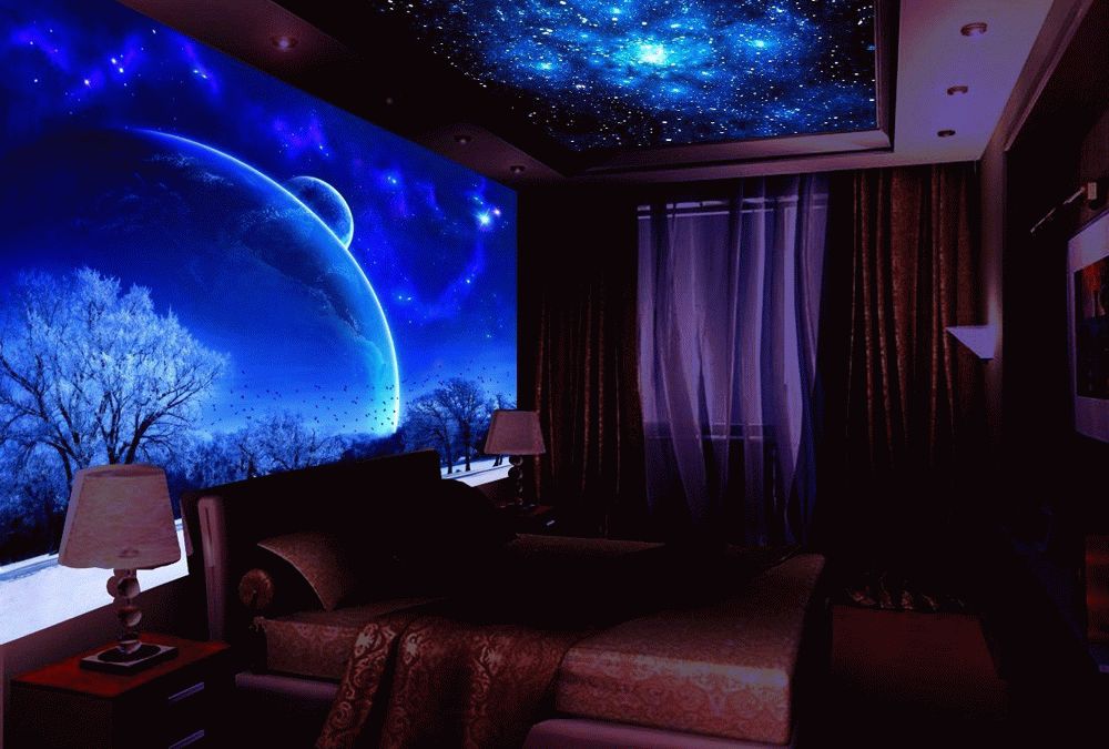 Флуоресцентные обои Флуоресцентные стереоскопические обои