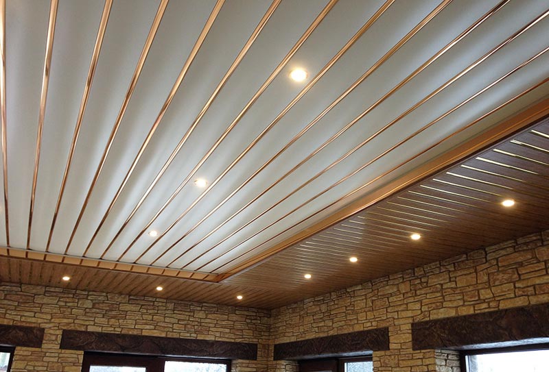 Сайдинг на потолке Потолок подшитый сайдингом
